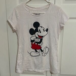 Woman’s Disney Mickey Mouse White and Red T-Shirt